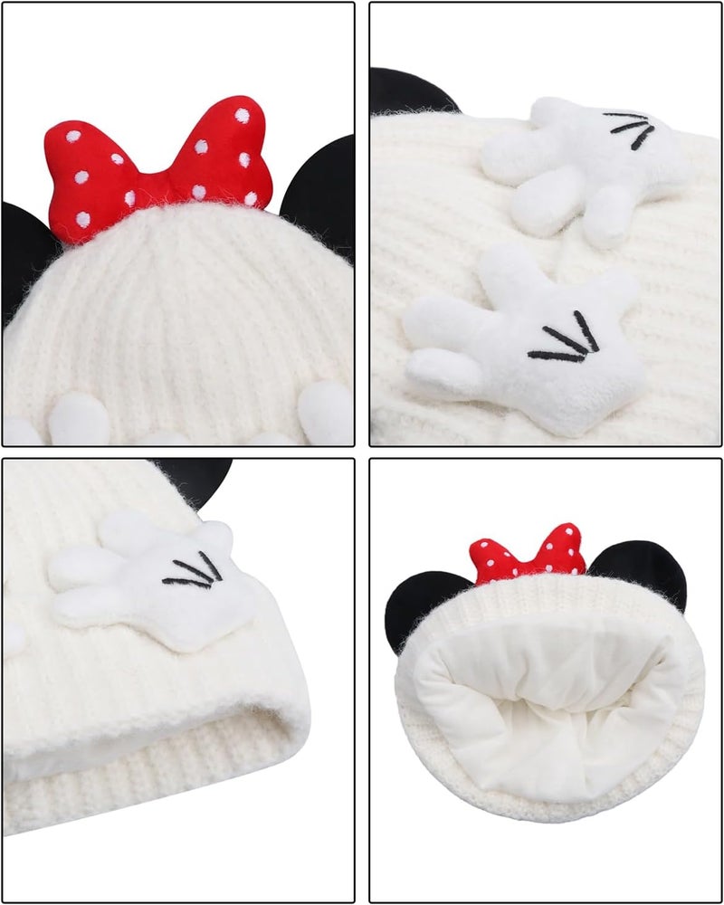 leomoste Baby Beanie Hat Cute Antlers Reindeer Crochet Knitted Hat Winter Warm Cap for Toddler Boys Girls - Image 5