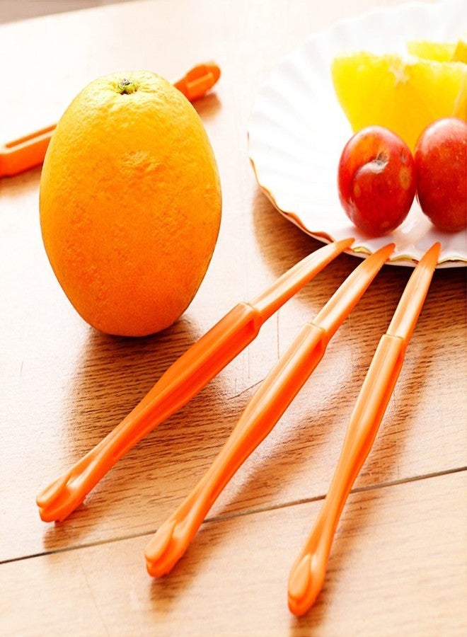 Cosmer Orange Peeler Set Cosmer Orange Peeler Easy Open Citrus Lemon Citrus Peel Cutter Vegetable Slicer Fruit Tools Kitchen Gadgets (15 Pack Colorful) - Image 3