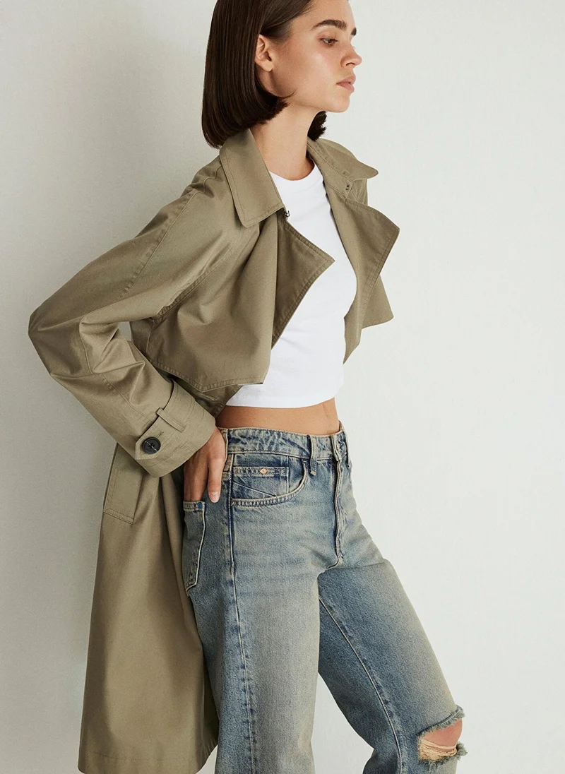 مافي Green Trenchcoat