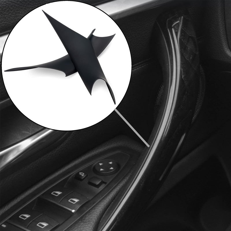 WEILEITE Interior Door Pull Sticky Handle Cover Accessories Fit for BMW 3 4 Series 318320328330335M3 F30F31F34F80 20122018 418420428430435440M4 F32F33F36F82F83 20132019Black