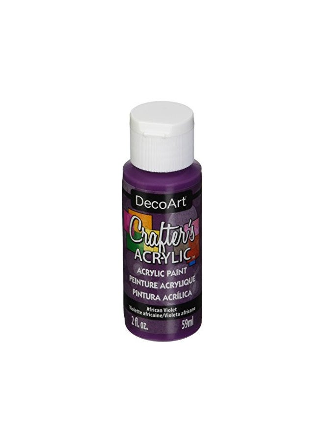 DecoArt DCA74-3 Crafter's Acrylic Paint, 2-Ounce, African Violet - Image 1