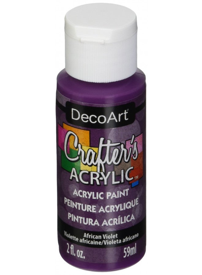 DecoArt DCA74-3 Crafter's Acrylic Paint, 2-Ounce, African Violet - Image 2
