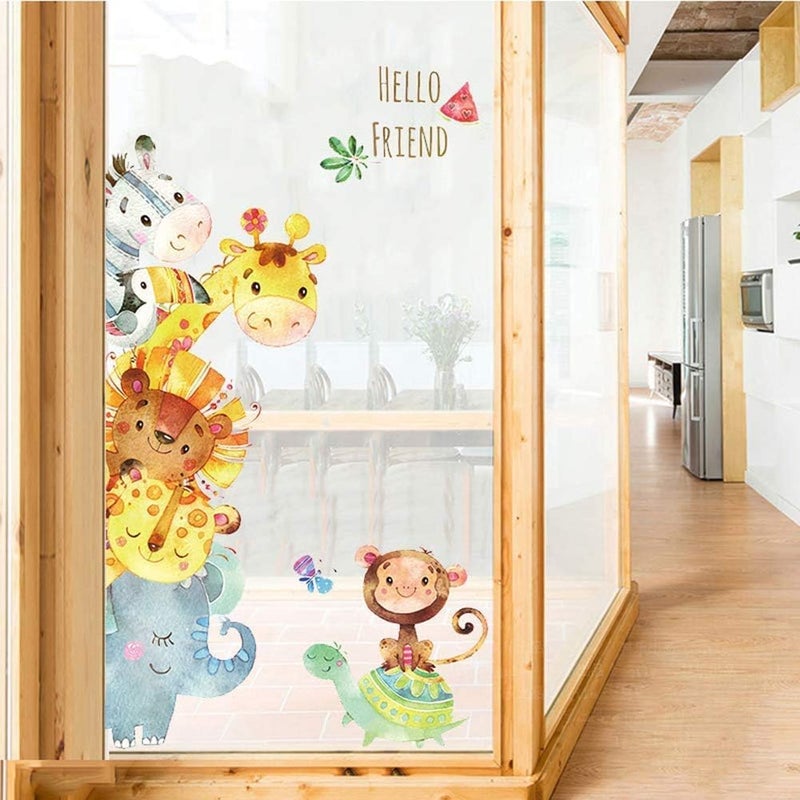 BPA Cartoon Animals Wall Stickers for Kids - Image 4