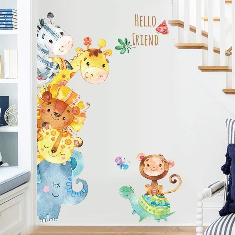 BPA Cartoon Animals Wall Stickers for Kids - Image 5