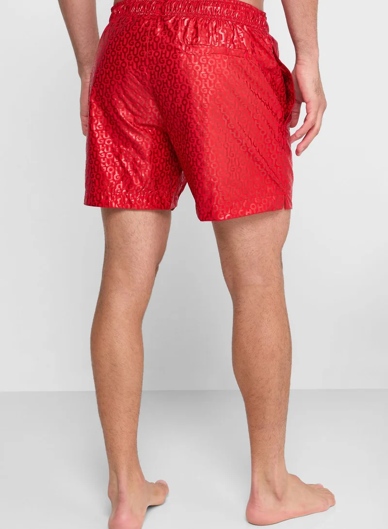 HUGO Logo Swim Shorts