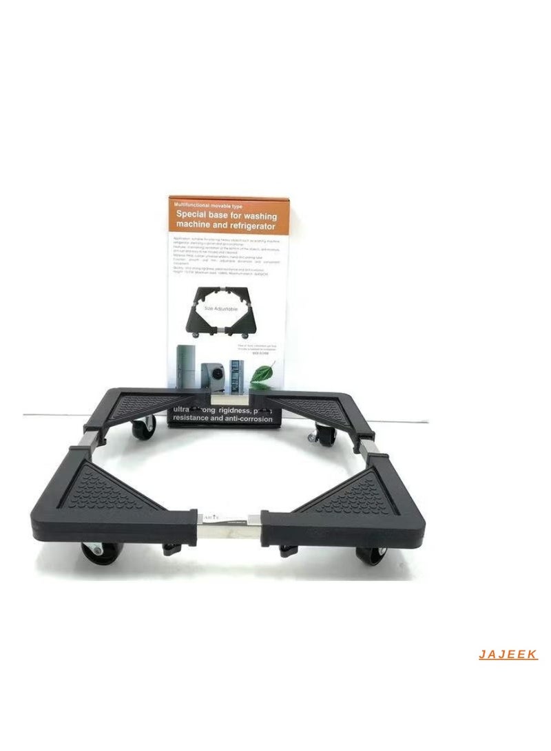 JAJEEK Washing Machine Base Universal Furniture Dolly with 4 Wheels | Adjustable 60-80 CM Size | 135 KG Load Capacity | Mobile Stand Holder Rack for Washer, Dryer, Refrigerator – Durable & Easy to Move - Image 2