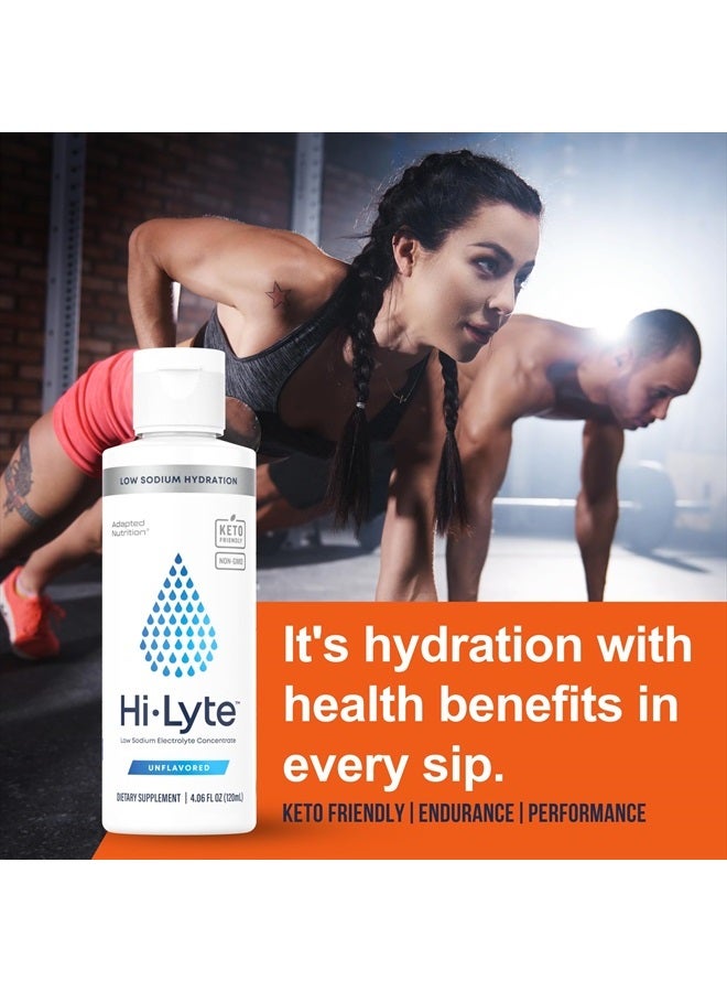 Hi-Lyte Low Sodium Liquid Electrolyte Supplement for Immune Support, Rapid Hydration | Clean Trace Minerals Alternative | Magnesium, Potassium, Zinc | Unflavored Mineral Taste | 48 Servings - Image 5