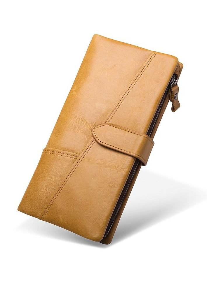 KUYING Leather Bifold Wallet 