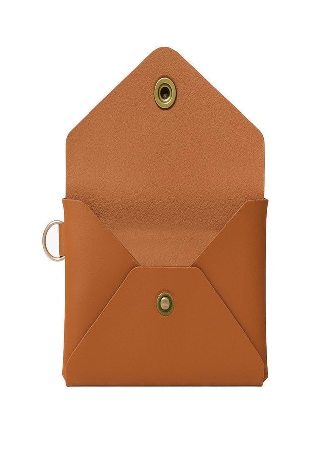 Thread Wallets Thread Pocket Wallet - Compact Full Grain Leather Slim Wallet for Women - Small Wallet with Keychain D-Ring, Minimalist Wallet Holds 10 Cards (Brown) - Image 2