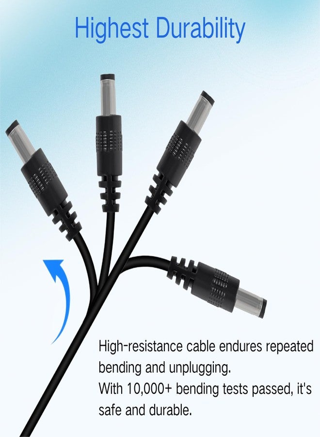 MELIFE USB C to DC 9V Power Cord, Universal DC 5.5x2.5mm (Compatible with 5.5 x 2.1mm) Plug Jack Charging Cable with 13 Connector Tips, 3.3ft USB C Input to DC 9V Out Charging Cable - Image 3