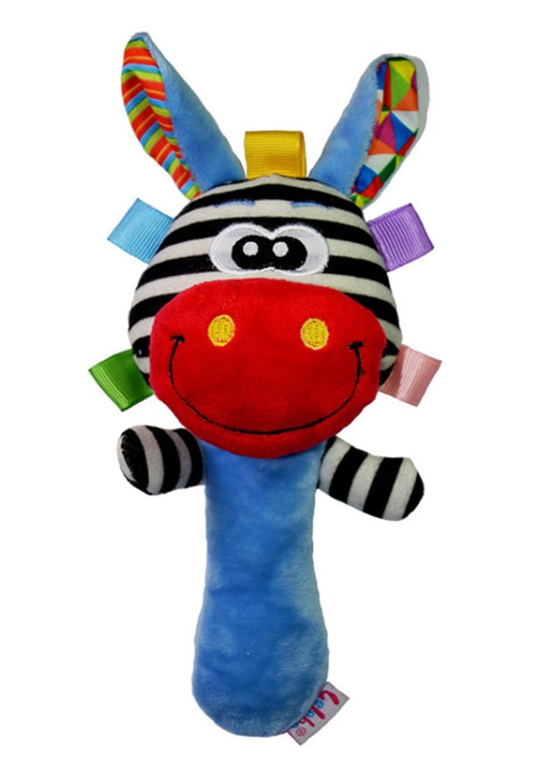 3pcs Soft Baby Kid Toy Ring Bell BB Baby Plush Rattle Squeaker Early Educational Doll Rod Cute Cartoon Animal Musical Plush Toy - Image 5