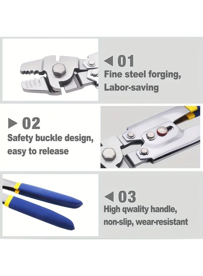 Steel Wire Rope Crimping Tool Set 1 Plier 150 Sleeves Cable Crimp Diameter 2 2mm - Image 3