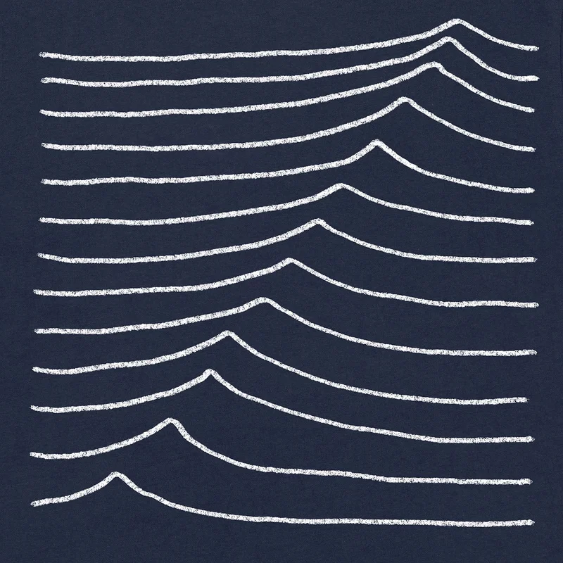 Bask in the Sun Swell Navy T-Shirt 100% Organic Cotton