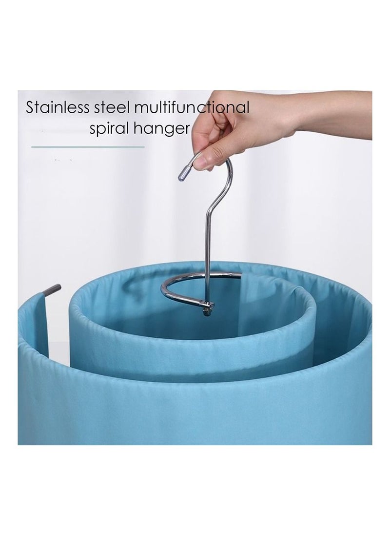 Generic - Blanket Hanger Spiral Shaped Stainless Steel Drying Rack Quilt Laundry Stand Hanger For Indoor Outdoor Use - Image 1
