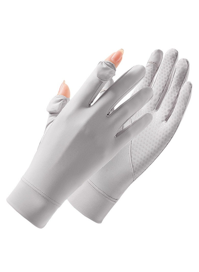 HOFEESEA UV Sun Protection Gloves Full Finger Touchscreen Non Slip Gloves Breathable Summer Outdoor Gloves for Women  - Image 1