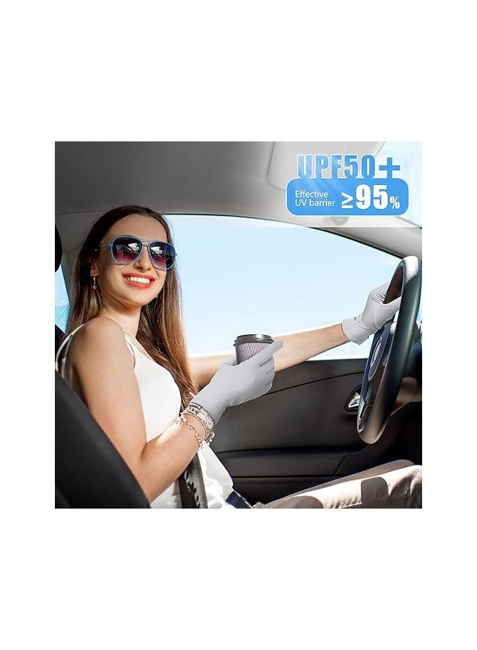 HOFEESEA UV Sun Protection Gloves Full Finger Touchscreen Non Slip Gloves Breathable Summer Outdoor Gloves for Women  - Image 2