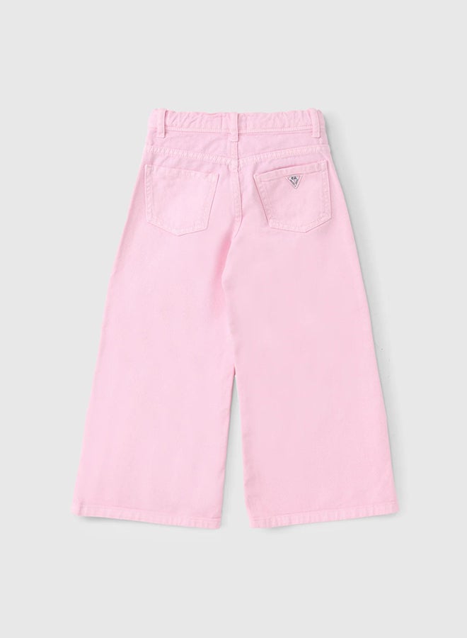 CN Jeans wear Kids Girls Summery Pants Pink - Image 3