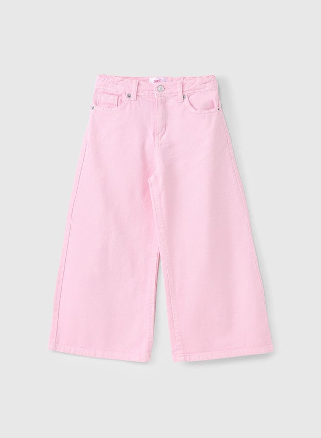 CN Jeans wear Kids Girls Summery Pants Pink - Image 2