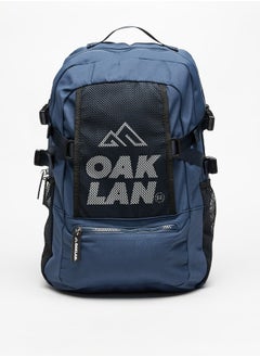 Oaklan by Shoexpress Logo Print Backpack with Adjustable Straps - 42x30x16 cm  - Image 1