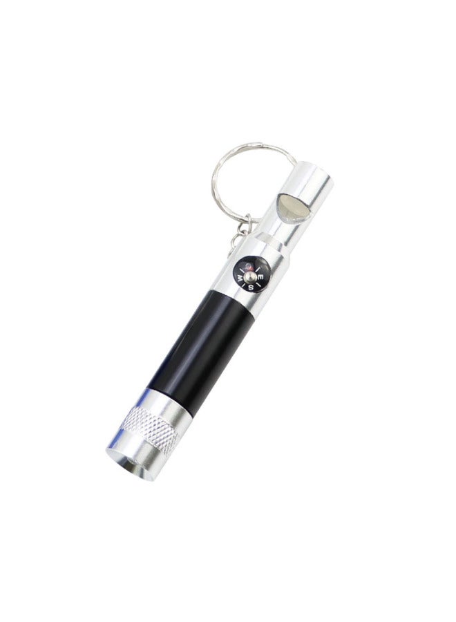 Generic Wild Survival Whistle Outdoor Keychain Treble Compass Mini Flashlight Three In One-Color:Purple - Image 5