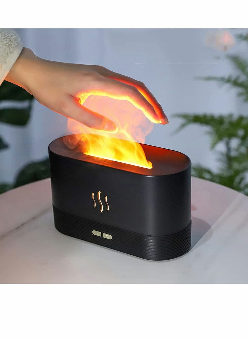 SYOSI Flame Air Diffuser 180ML Essential Oil Aromatherapy Humidifier Portable Super Quiet Scent Waterless Auto Shutoff for Yoga Bedroom Living Room Office - Image 2
