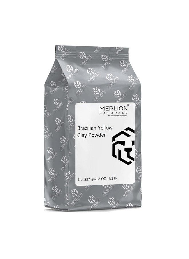 MERLION NATURALS - Clay Powder ; All Natural With Pure Herbs ; For Healthy Hair & Skin (Brazilian Yellow Clay) Pack Of 1 - Image 1