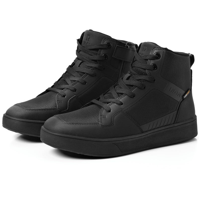 RIDEIRON Motorcycle Shoes for Men, CE Certified, Thickened Anti-Slip Sole, Breathable Casual Riding Boots with Ankle Support, Shift Pad 11 - Image 1