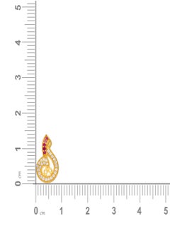 Malabar Gold and Diamonds 22k 916 Purity Gold Studs Earrings for Women DZER499Y  - Image 3