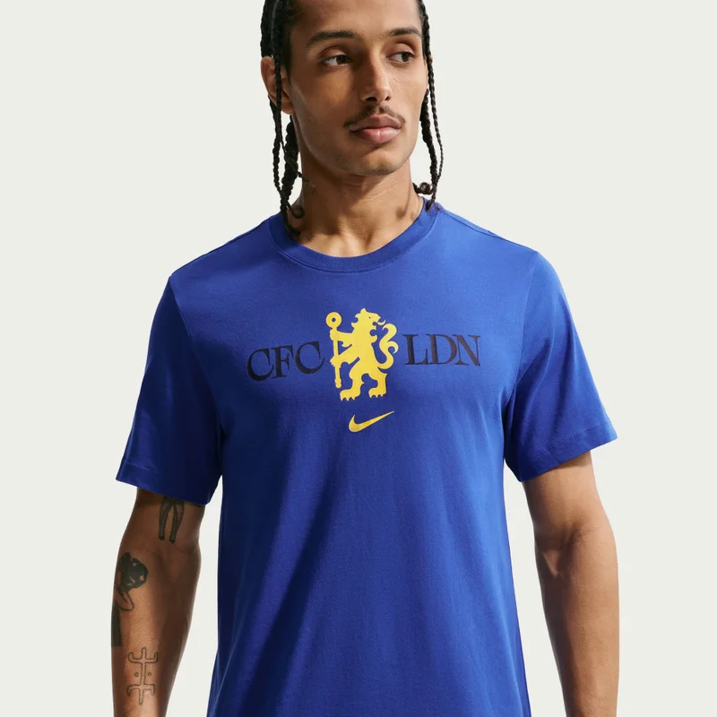 Nike Blue Men's Chelsea Crest T-Shirt for Men | Best Price UAE