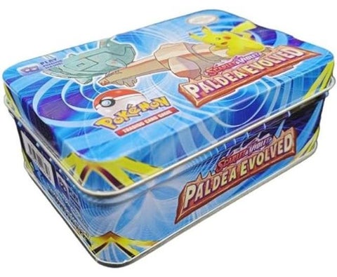 لعبة بوكيمون للتداول بالبطاقات في صندوق معدني بجميع السلسلات النادرة من 40 بطاقة