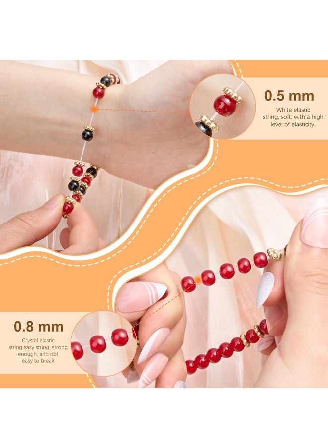 TsMADDTs Bracelet Making Kit, Friendship Bracelet Kit With Clay Beads, Glass Beads, Letter Beads With Golden Pendant And Elastic Strings For Diy Crafts Necklace Jewelry Making, Gifts For Women - Image 5