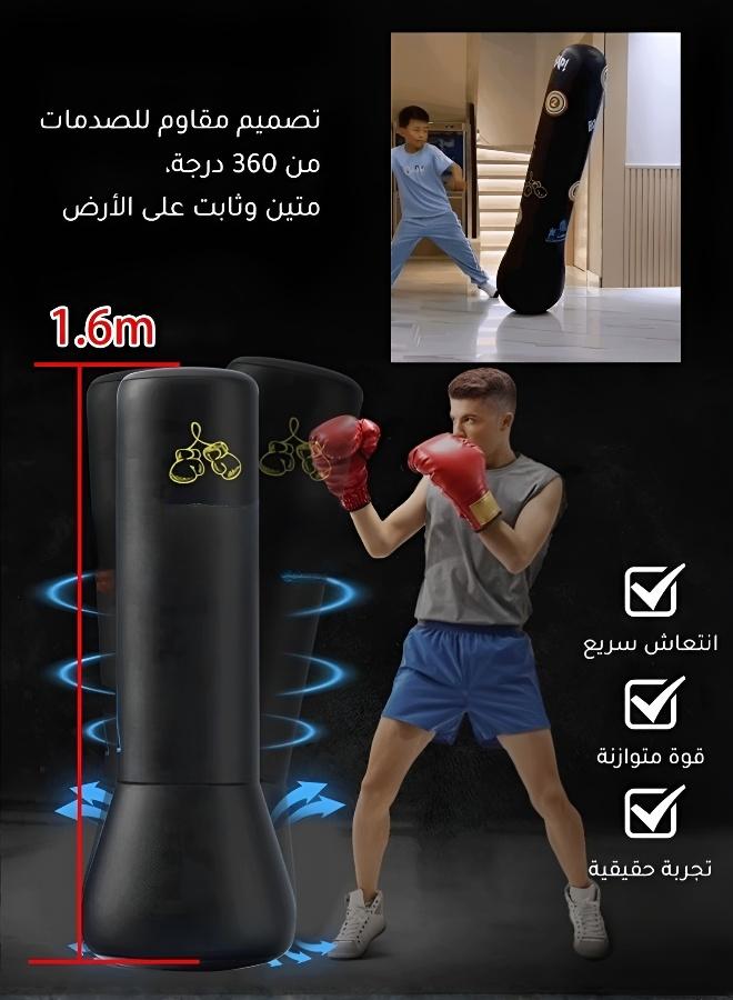 Punching Bag for Kids with Gloves for Kids - Inflatable Punching Bag ，90° Quick Rebound, Stable Suction Cup Base, Thickened Eco-Friendly MaterialSafe & Fun Active Play - Image 2