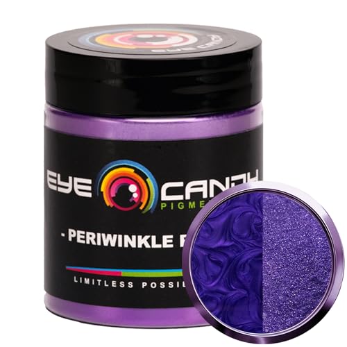 Eye Candy Pigments Premium Purple Mica Powder - Periwinkle Purple (25gr) - for Epoxy, Resin, Soap, Paint, Woodworking, Acrylic Pouring, Bath Bombs, Fishing Lures - DIY Arts and Crafts Additive - Image 1