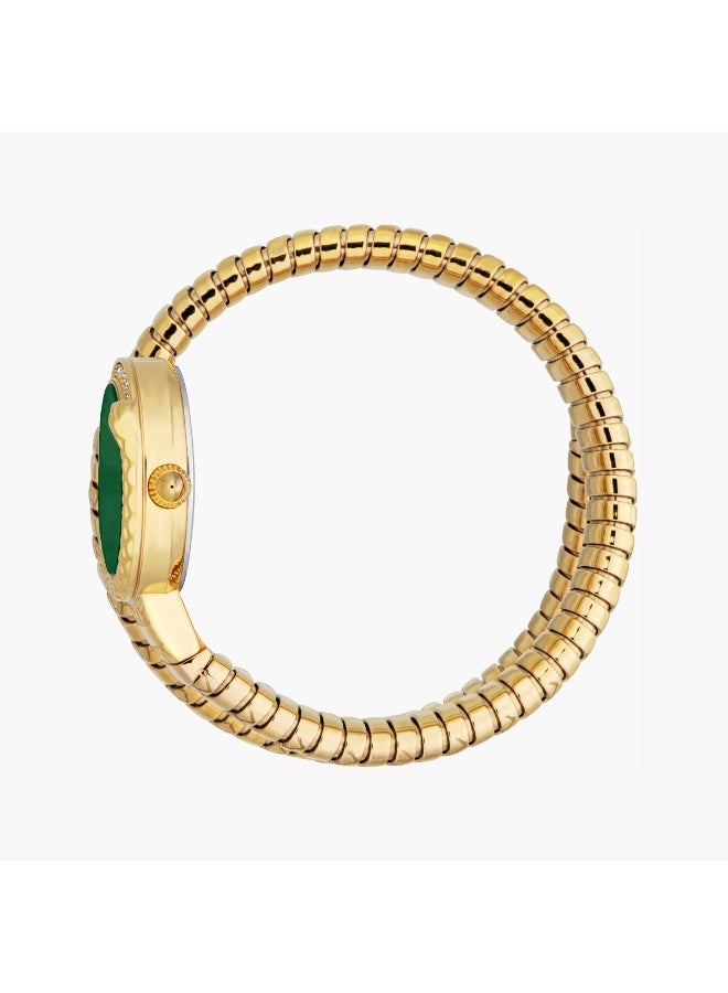 جاست كافالي ساعة نسائية جاست كافاللي JC1L301M0035 - واجهة خضراء فاخرة بسوار من اللون الذهبي والفولاذ المقاوم للصدأ - Image 2