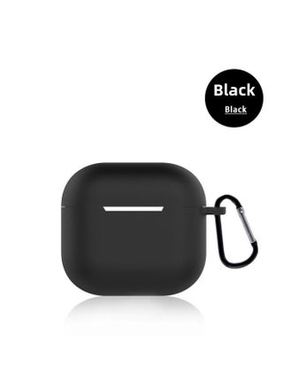 Suitable For 2024 AirPods 4Th Generation Protective Cover Apple 4Th Generation Silicone Headphone Cover Bluetooth Headset Soft Shell-Color:Black [with Buttons] Single Pearlescent Bag Packaging-Model:2024 Airpods 4th Generation - pzsku/Z5F875B0F155BA92C4B45Z/45/1744017868/bc667610-5fc1-4207-9863-52ccce0445d1