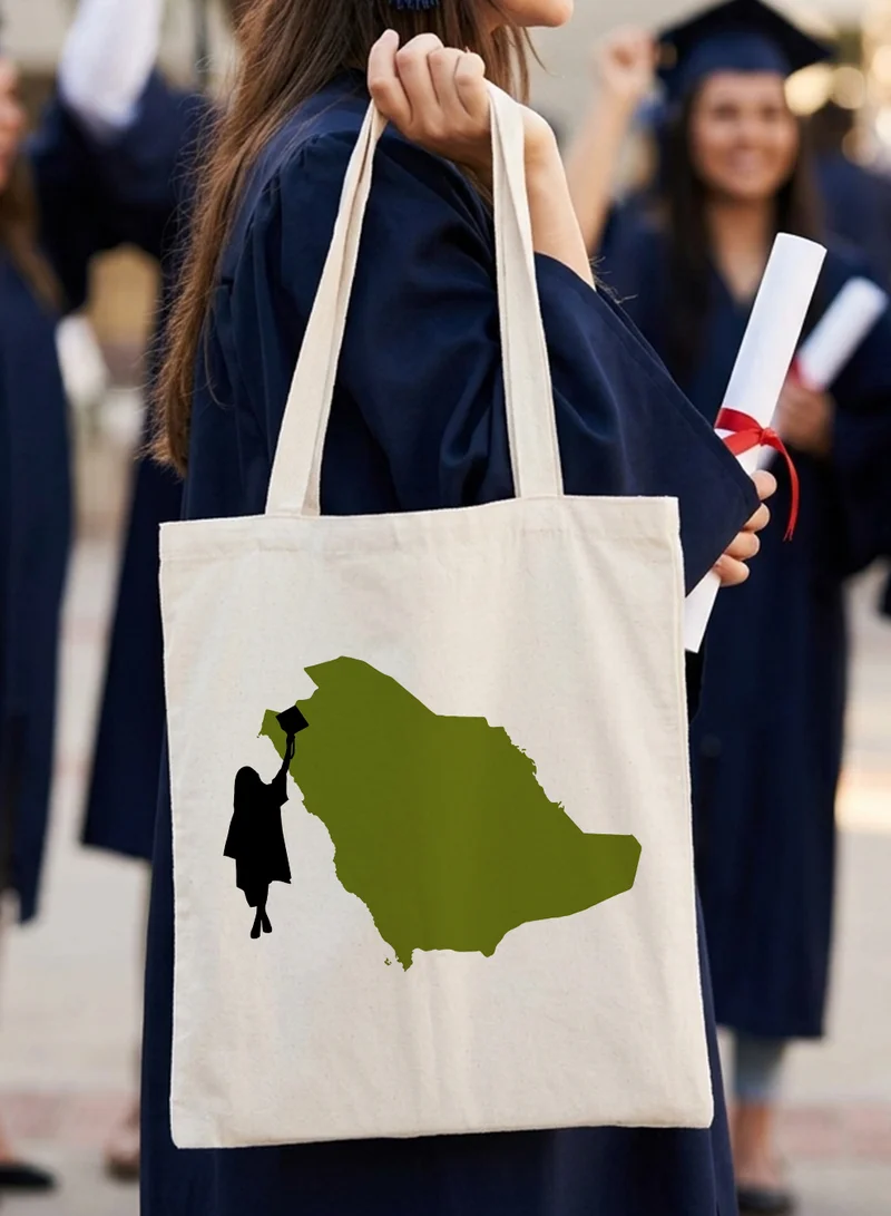 LOWHA Polyester Shoulder Tote Bag for Graduation Celebration