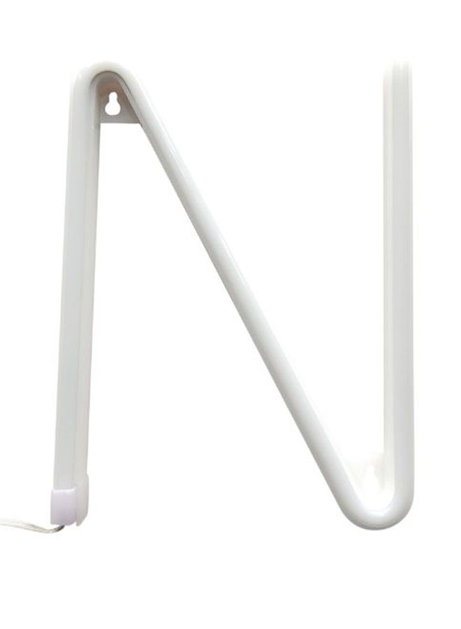 Loquat N Shape Letter LED Lamp White 0.225kg