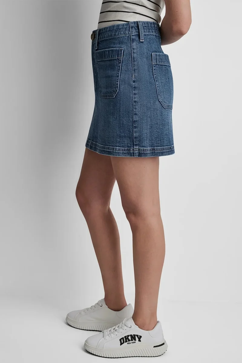 DKNY  HIGH RISE PATCH POCKET MINI SKIRT for Women | Best Price UAE