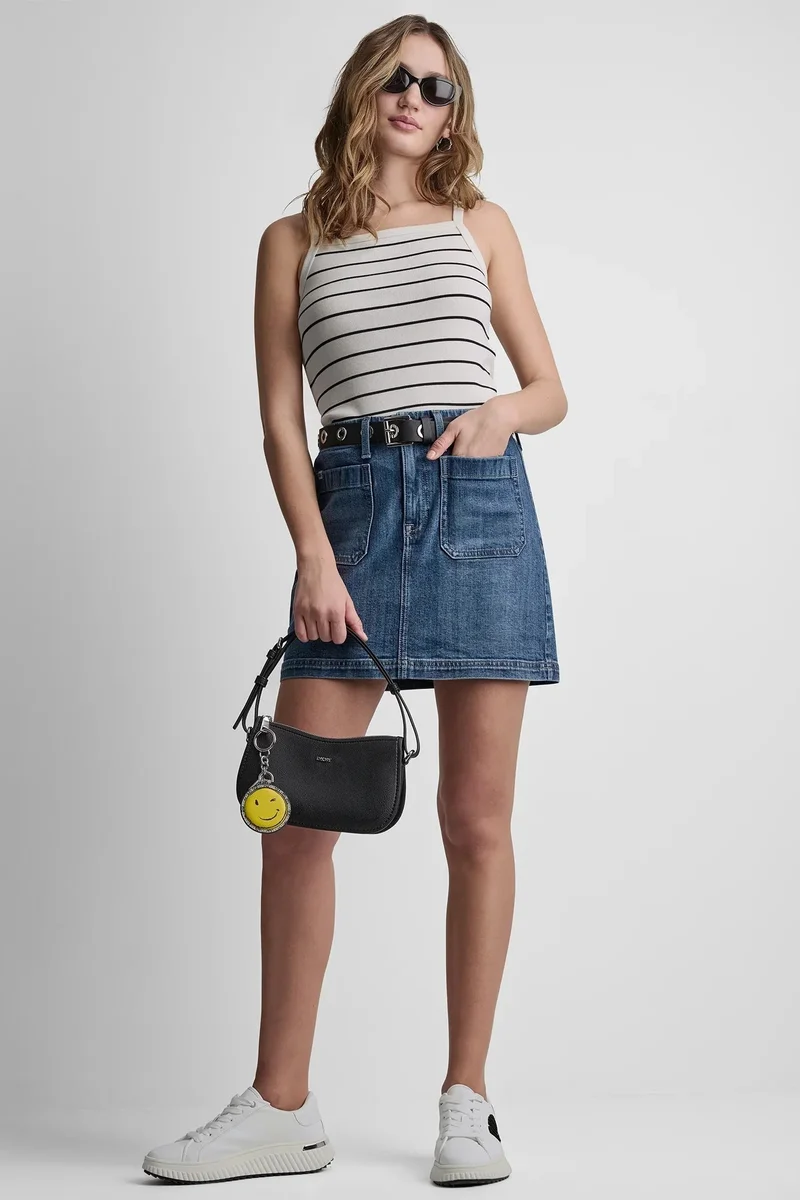 DKNY  HIGH RISE PATCH POCKET MINI SKIRT for Women | Best Price UAE