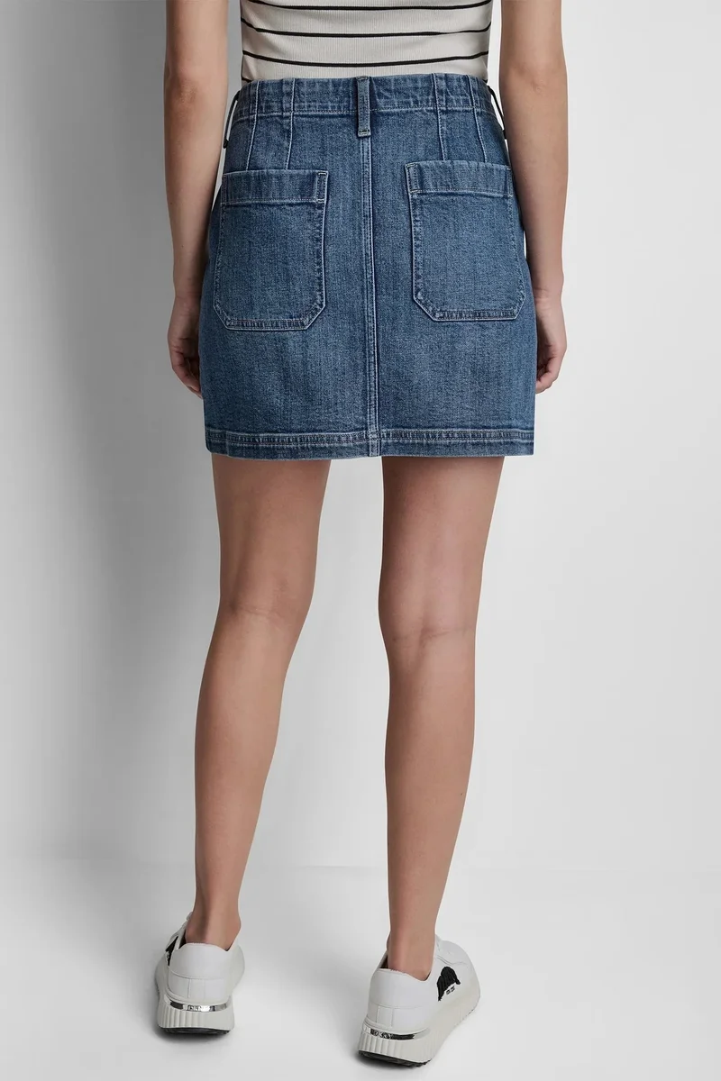 DKNY  HIGH RISE PATCH POCKET MINI SKIRT for Women | Best Price UAE