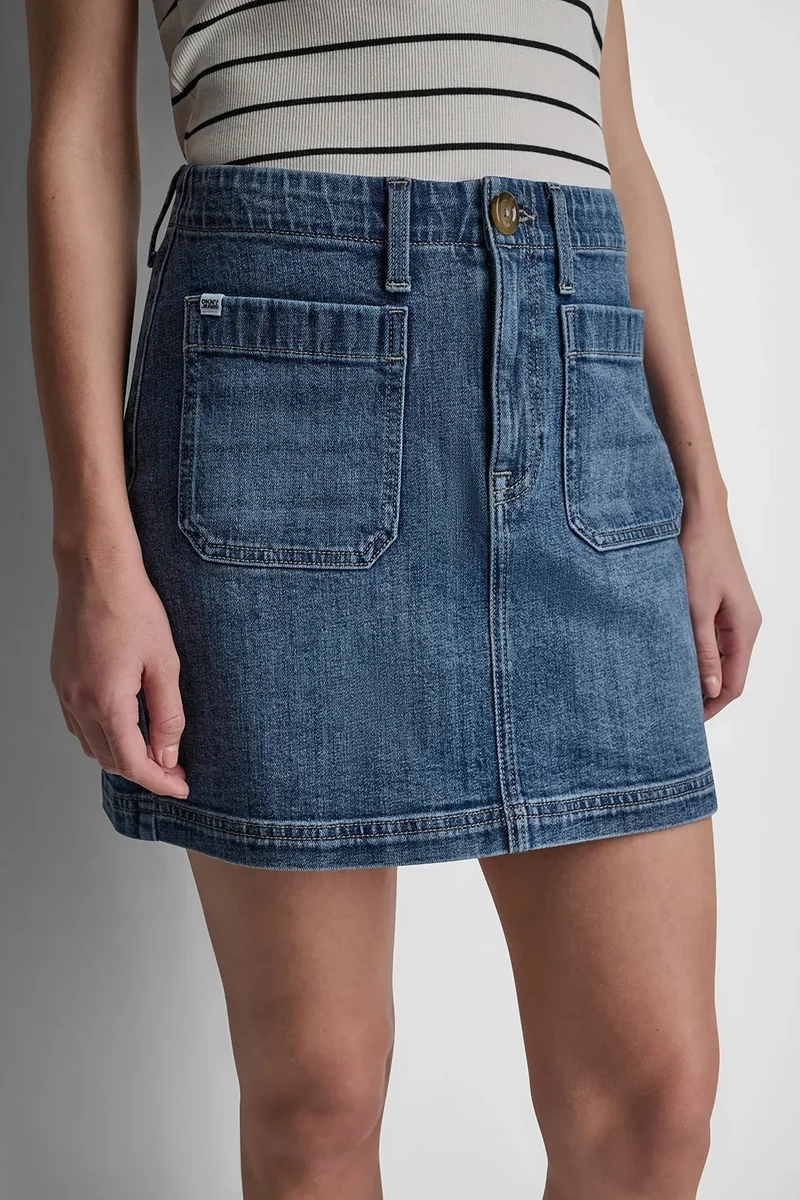 DKNY  HIGH RISE PATCH POCKET MINI SKIRT for Women | Best Price UAE