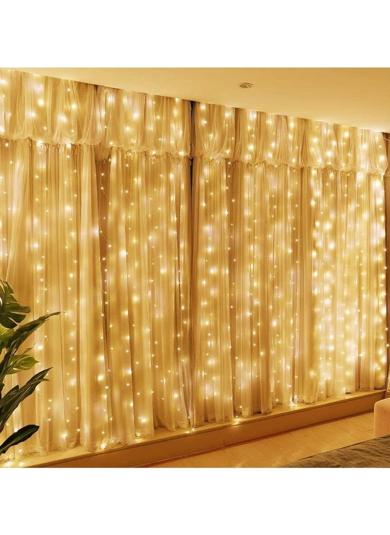 Saffron - SF 525-3 Meter Led Decoration Light. Mini Star Shaped Design and 200 Super Bright Warm White LED Lights For Indoor Or Outdoor Decoration Of Living Room, Wedding, Party, Home Decoration. - Image 1