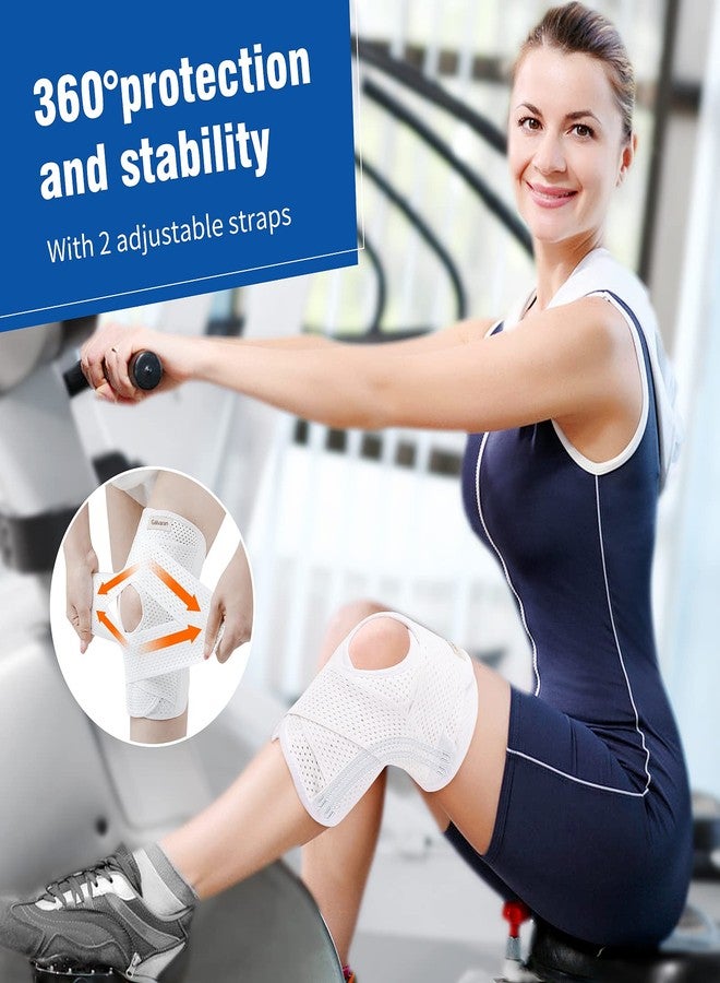 Galvaran Professional Knee Brace for Women & Men Breathable Knee Support with Side Stabilizers, Adjustable knee brace for Meniscus Tear, ACL, MCL Arthritis Knee Pain Relief,Injury Recovery - Image 4