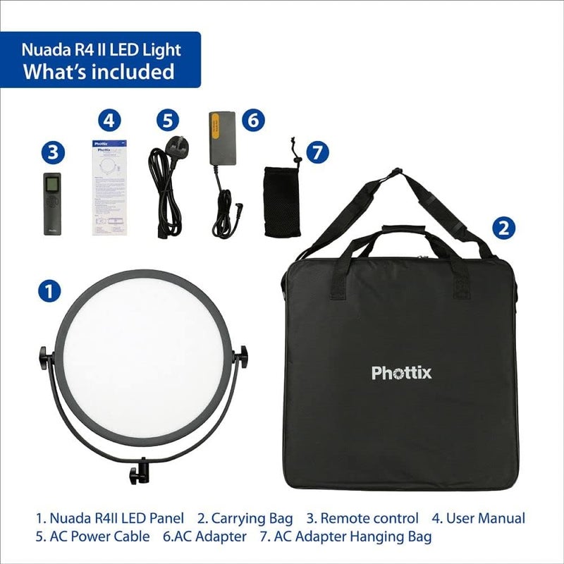 Phottix Nuada R4 II LED Light Panel with Remote Control - Image 4