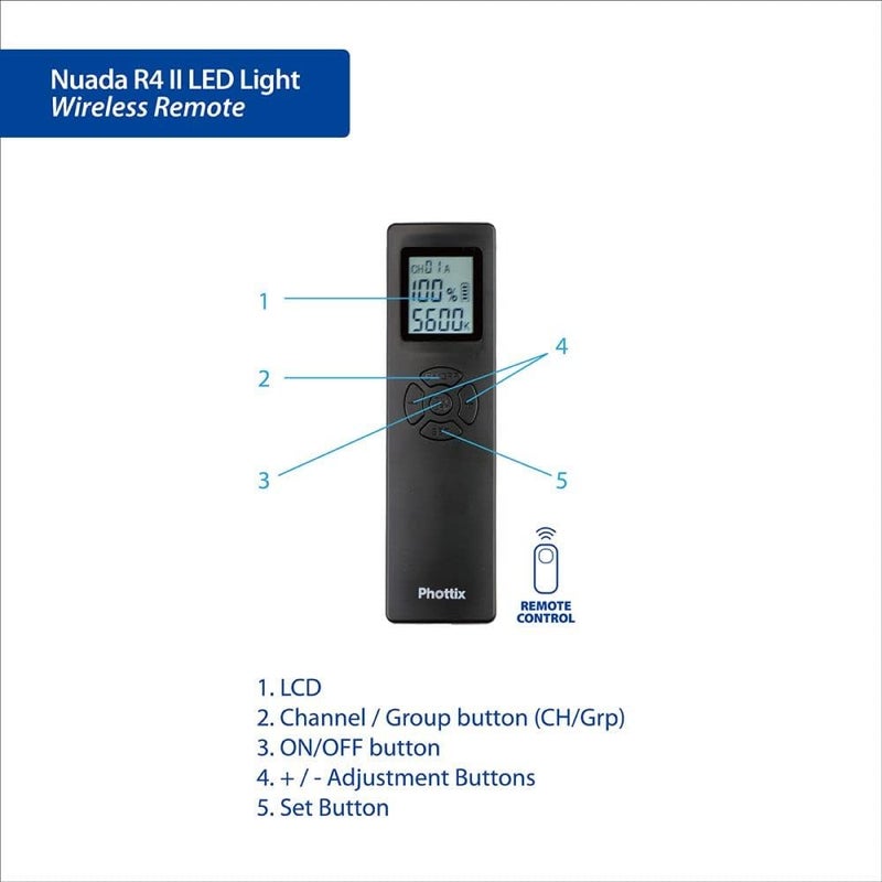Phottix Nuada R4 II LED Light Panel with Remote Control - Image 2
