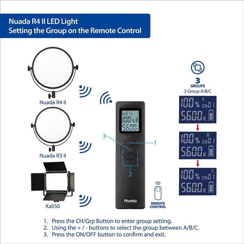 Phottix Nuada R4 II LED Light Panel with Remote Control - Image 3