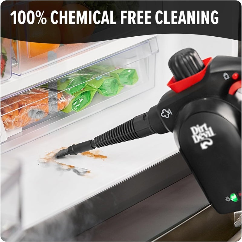 Dirt Devil 7-in-1 Handheld Steamer, Pressurized Steam Cleaner for Home Use, XL Water Tank, Includes Specialized Cleaning Tools, Portable Steam Cleaner for Bathroom, Clothes, Furniture and More - Image 2