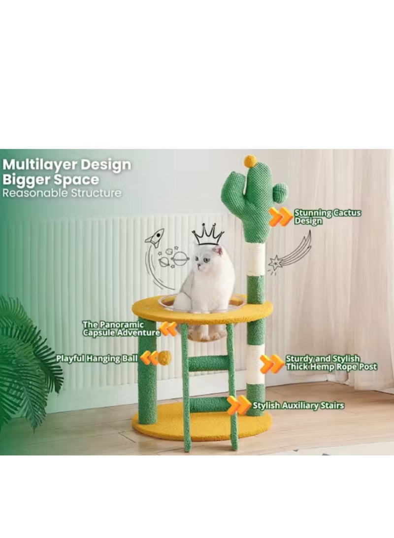 Cat Tree Tower Scratching Post Scratcher Cats Condo House Bed Furniture - Image 2