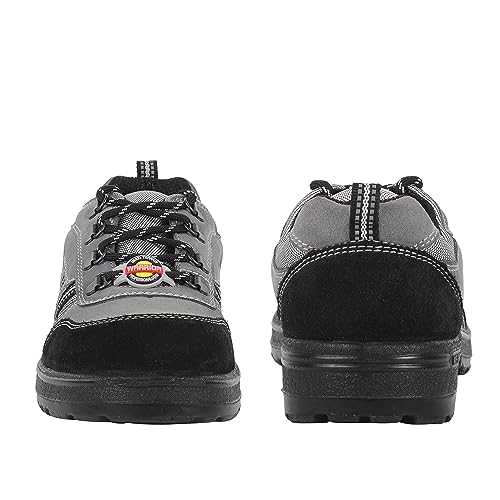Liberty Warrior 98-254 SSBA Safety Shoe for Men, Genuine Leather, Steel Toe, Light Weight, Grey, Size-10UK - Image 4