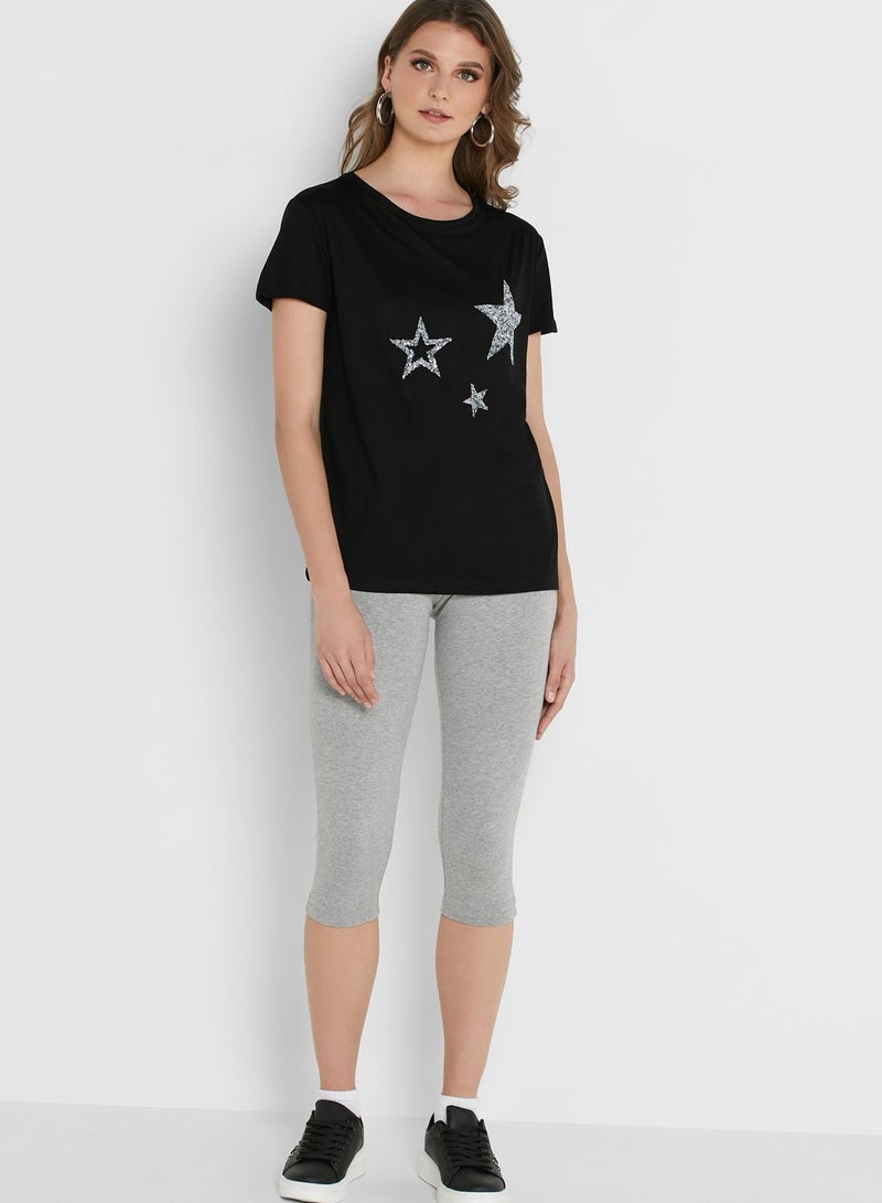 Basicxx Crew Neck Graphic T-Shirt - Image 4